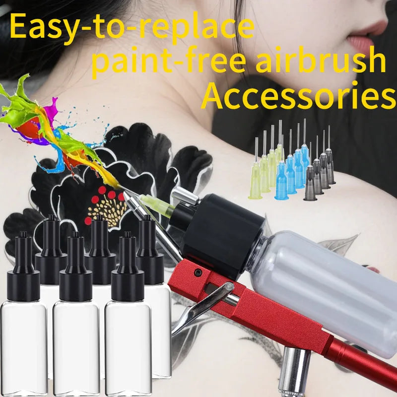 No-Clean Airbrush Kit for Model Painting Nail Art Makeup Furniture Restoration