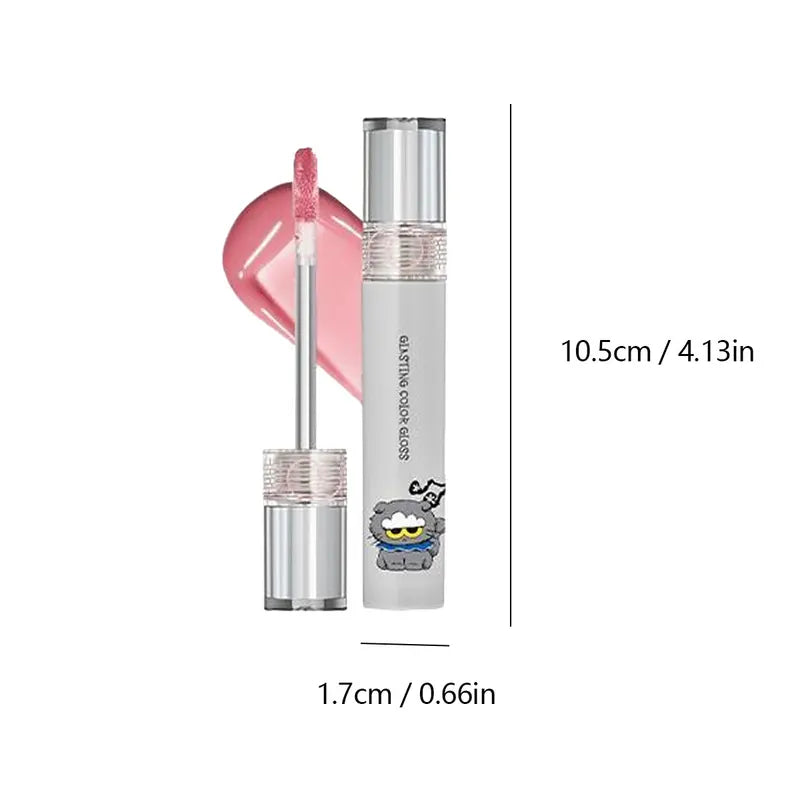 Lip Gloss Set with Plumping Effect & Mirror Shine - Korean Cosmetic, Sweet Scent, Easy Application
