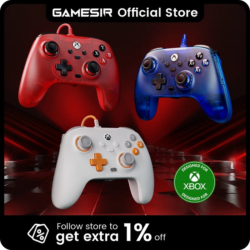 Wired Xbox Gaming Controller with Hall Effect Joysticks and Triggers - Compatible with Xbox Series X|S and Windows