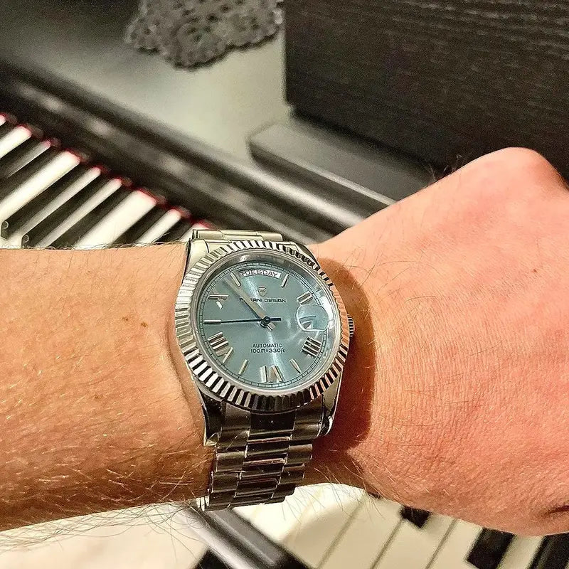 Luxury Automatic Mechanical Watch for Men Waterproof Stainless Steel 36mm