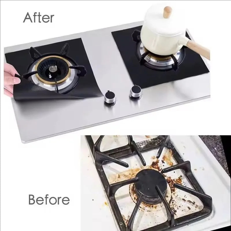 Gas Stove Protector Reusable Cooker Lid Liners - Kitchen Cookware Accessories