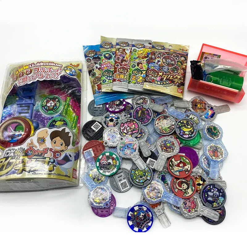 Japanese Anime Yokai Watch DX Medal Key Storage Toy Collectible Emblem