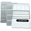 Empty Watercolor Palette Metal Paint Case with 28/52 Pans for Travel & Art