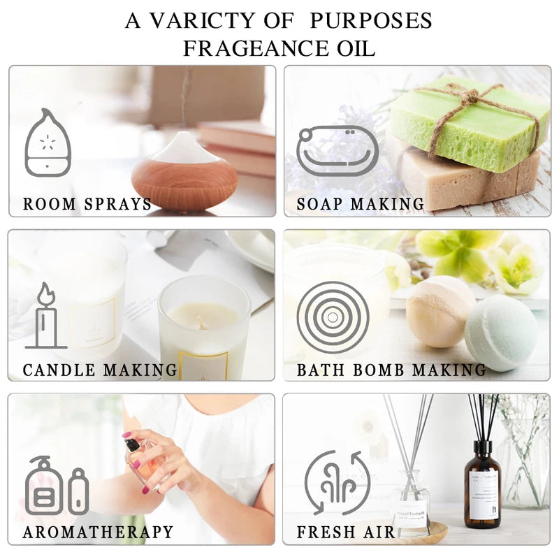 Pure Essential Oil Set - 100ML Aromatherapy Blends for Diffusers & Relaxation