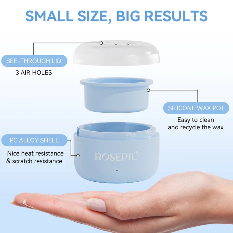 Mini Portable Wax Warmer Kit for Facial and Small Area Hair Removal