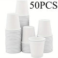 Disposable Mini Paper Cups 50/100pcs for Coffee Candy Tasting Party, Thick & Durable
