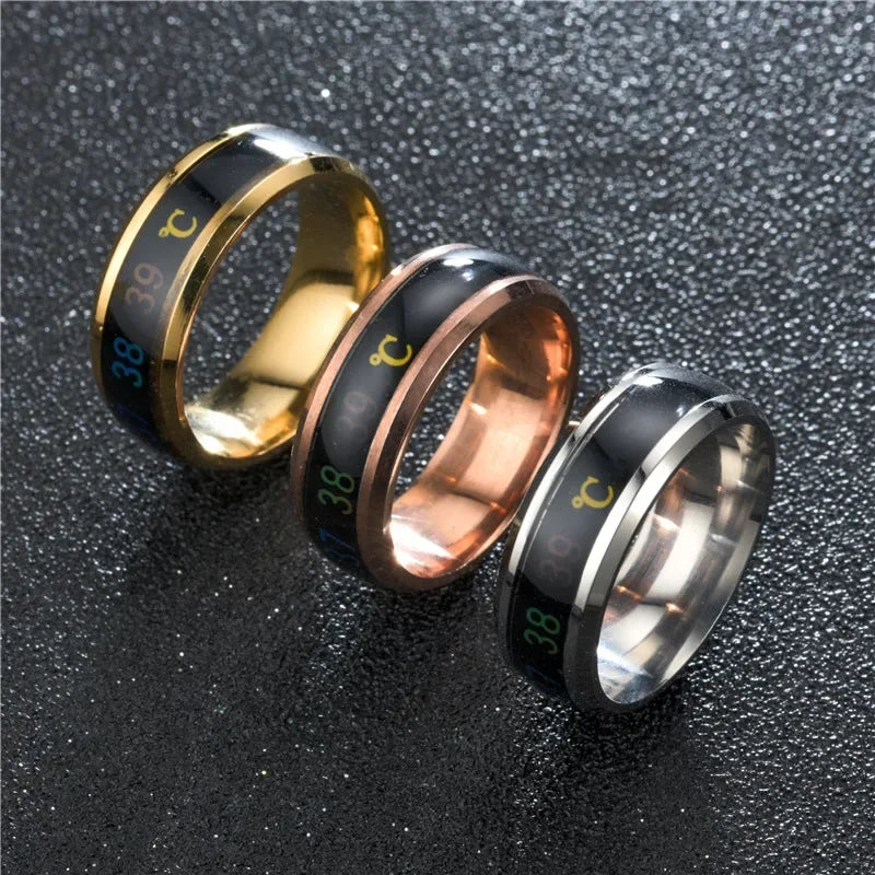 Smart Temperature Sensitive Ring Multifunctional Jewelry for Women & Men