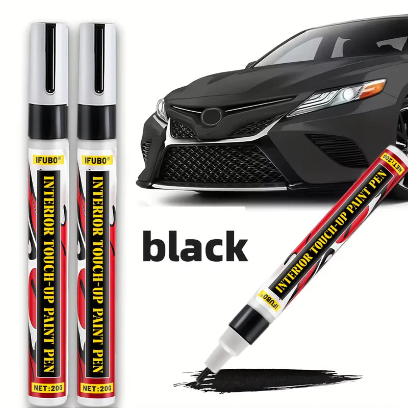 20G Black Car Touch Up Paint Pen - Scratch Remover for Car Body, Interior, Wheels
