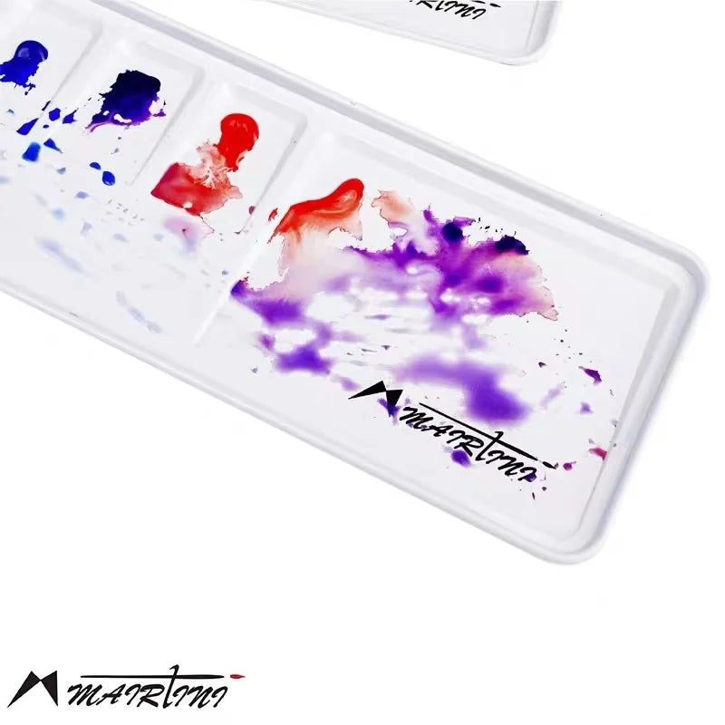 Mini Metal Watercolor & Acrylic Paint Palette - Portable Art Tray
