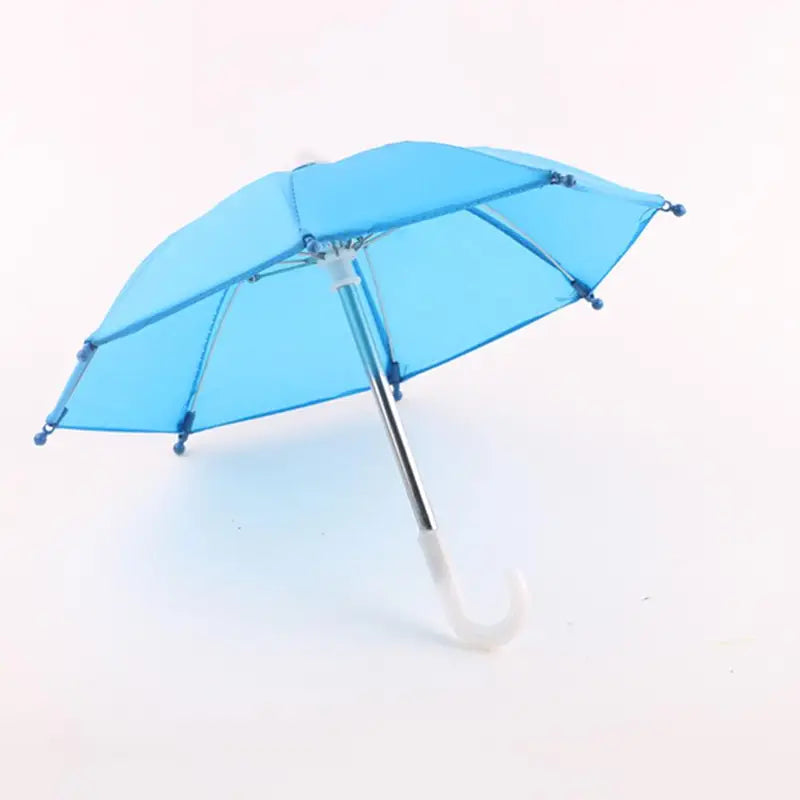 Mini Doll Umbrella with Beads - Realistic Toy Accessory for Dollhouses & Photography