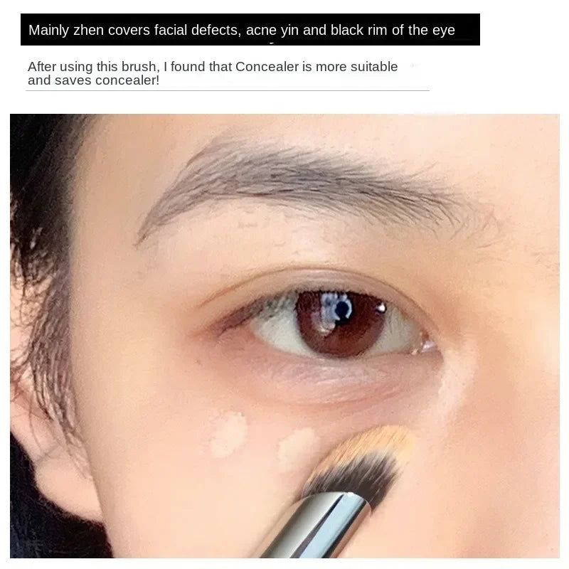 Concealer Makeup Brush - Soft Fluffy Precision Smudge Tool for Acne & Dark Circles