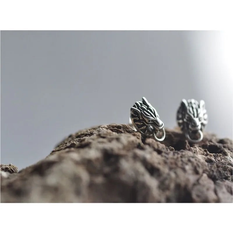 Anime Cloud Strife Wolf Earrings - Final Fantasy Inspired Men Women Jewelry
