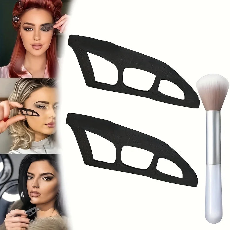 Oval Eyeshadow Stencil Tool for Beginners - Hypoallergenic Makeup Aid
