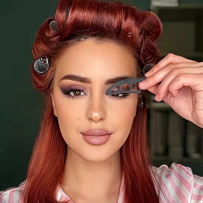 Oval Eyeshadow Stencil Tool for Beginners - Hypoallergenic Makeup Aid