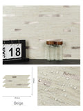 Stone-Effect Metal Mosaic Tiles for Bathroom & Bar Walls - Medium & XL Sizes