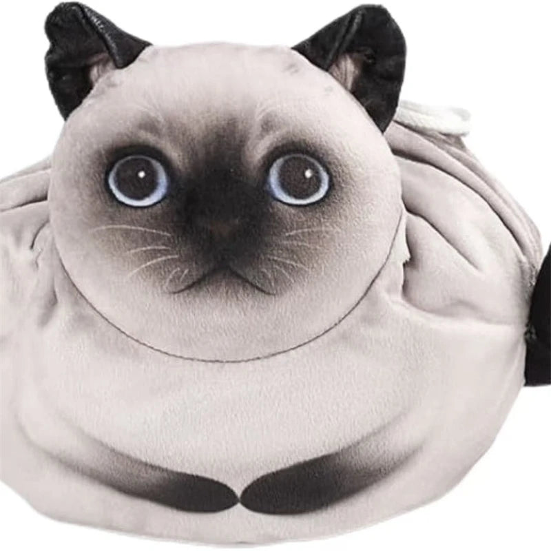 Cute Cat Makeup Bag Large Capacity Travel Pouch Organizer for Women Teens