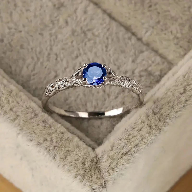 Luxury Cubic Zirconia Women's Ring Fashion Temperament Jewelry