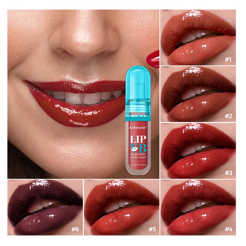 Hydrating Lip Gloss Stain - Long Lasting Shine & Moisture - All Colors