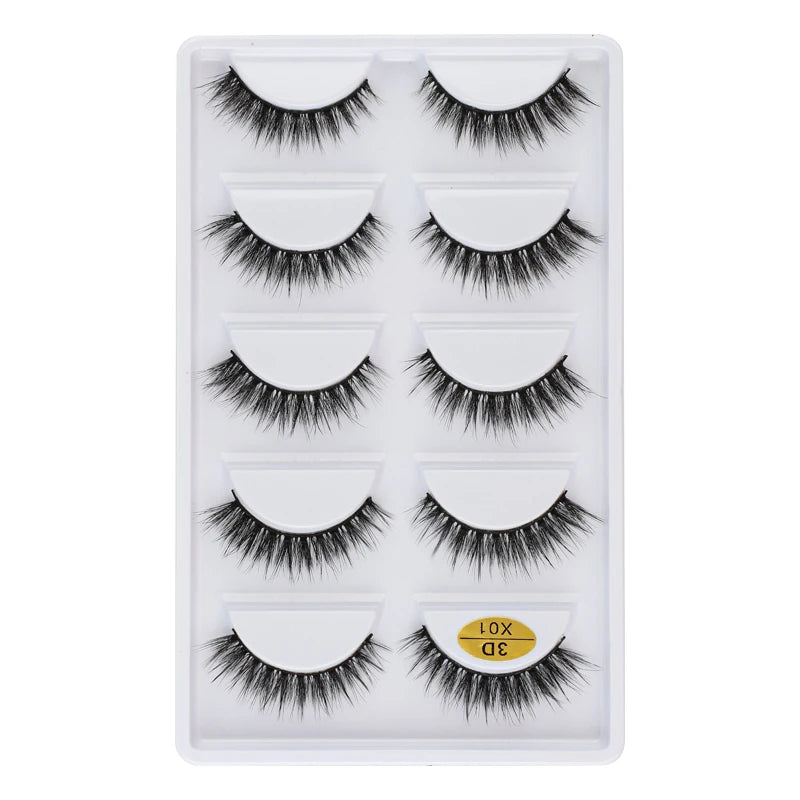 False Eyelashes 28 Styles Assorted Mink Lashes for Makeup & Beauty