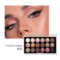 18-Color Earth Tone Eyeshadow Palette - Matte & Shimmer Versatile Makeup