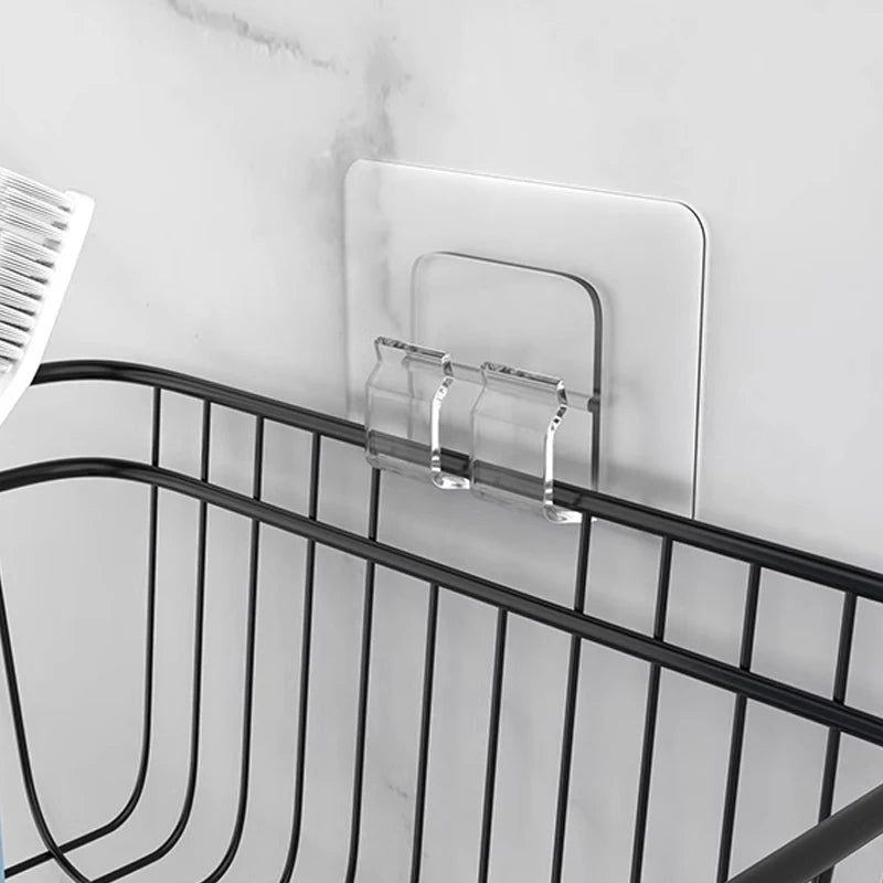 Outdoor String Light Adhesive Hooks - Transparent Wall Mount Clips for Patio & Home