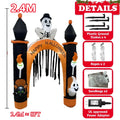 Halloween Inflatable Arch with LED Lights - Outdoor Indoor Garden Party Decor