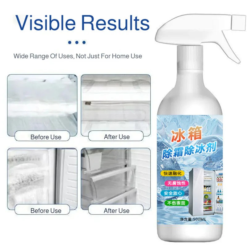 Fast-Acting Refrigerator Defrost Spray 500ml - Ice Melt & Frost Remover