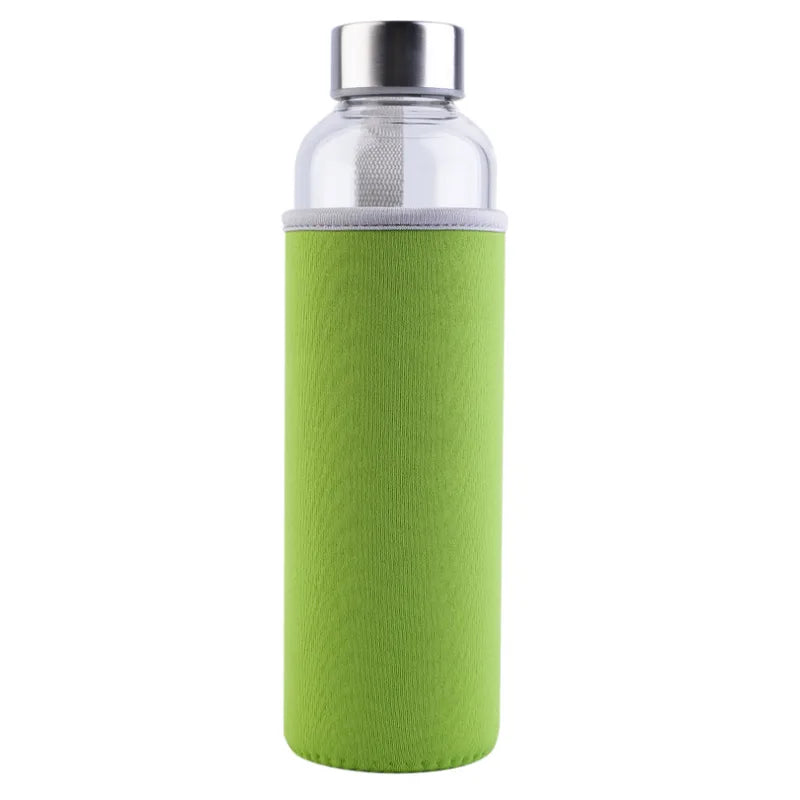 550ml Shatterproof Travel Water Bottle with Protective Sleeve & Lanyard