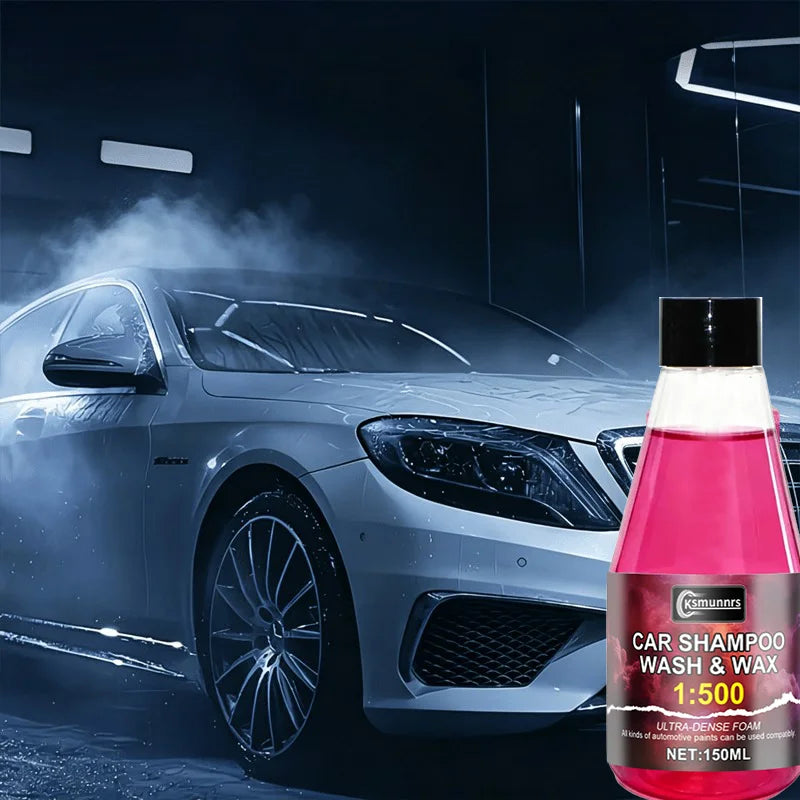 Automotive Exterior Car Wash Liquid - Pink High Foam, Creamy Full Coverage