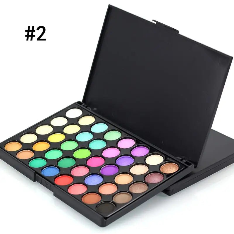 Vibrant Glitter Eyeshadow Palette Waterproof Matte & Shimmer Colors for Makeup