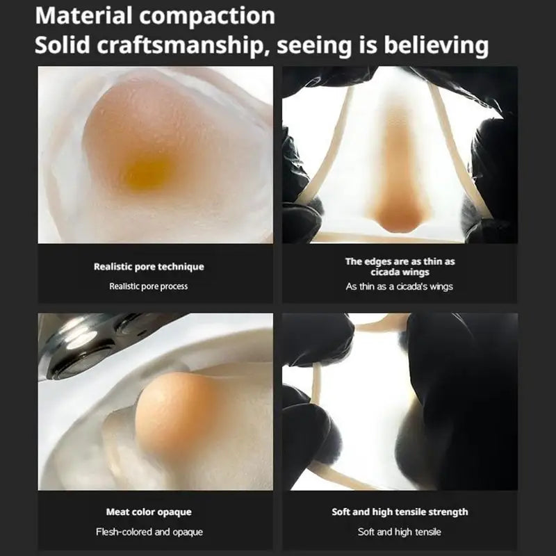 Cosplay Silicone Fake Nose Kit - Realistic Reusable Special Effects Makeup