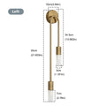 Modern Minimalist LED Wall Lamp for Living Room Bedroom Corridor Black Gold