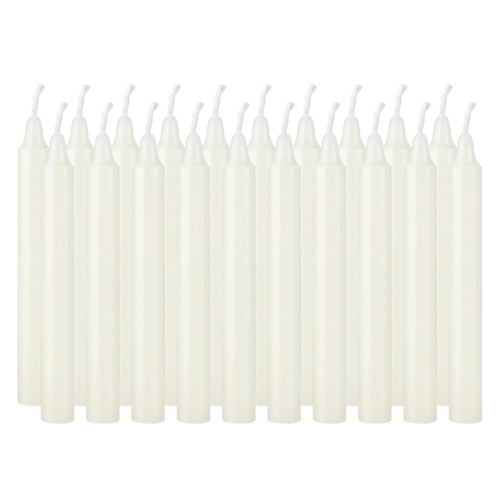 Ivory White 4-Inch Drip-Free Unscented Candles - Perfect for Weddings & Home Decor