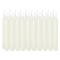 Ivory White 4-Inch Drip-Free Unscented Candles - Perfect for Weddings & Home Decor