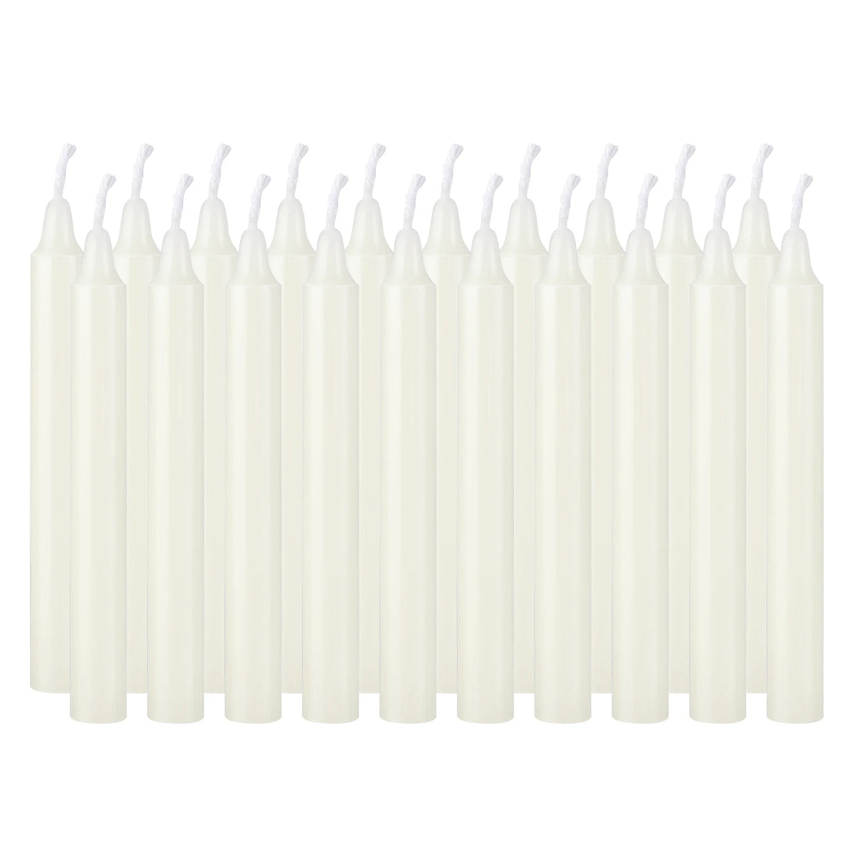 Ivory White 4-Inch Drip-Free Unscented Candles - Perfect for Weddings & Home Decor