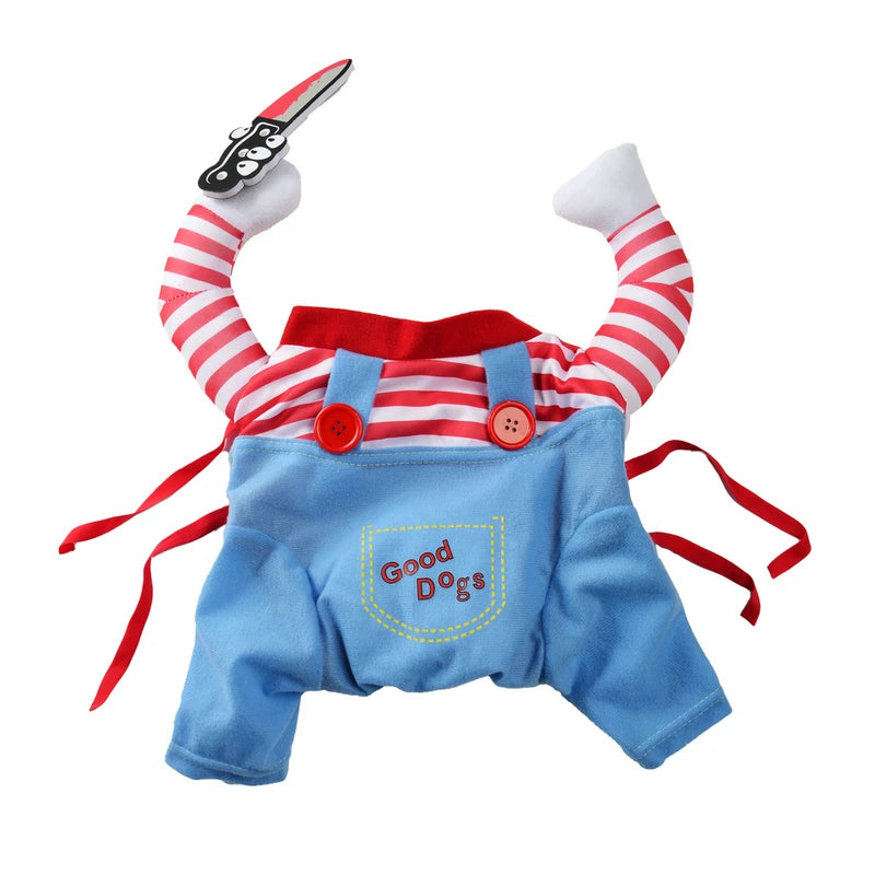 Funny Dog & Cat Halloween Costume Dress Up Pets Outfits - Small to XL Sizes