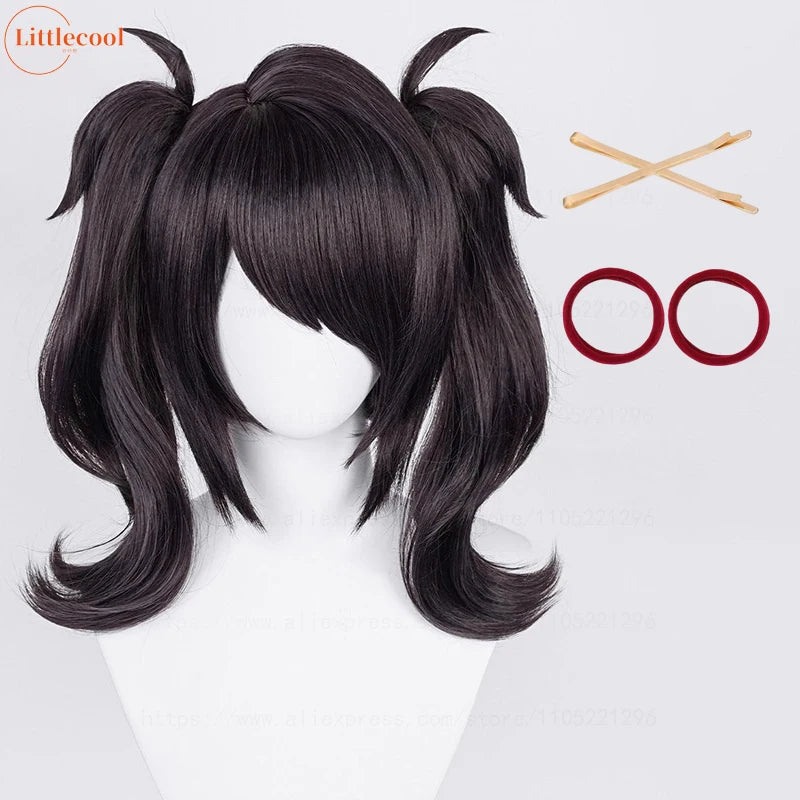Anime Cosplay Wig with Clip Ponytails - Heat Resistant Synthetic Hair for Ame-chan & Game Characters