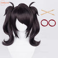 Anime Cosplay Wig with Clip Ponytails - Heat Resistant Synthetic Hair for Ame-chan & Game Characters