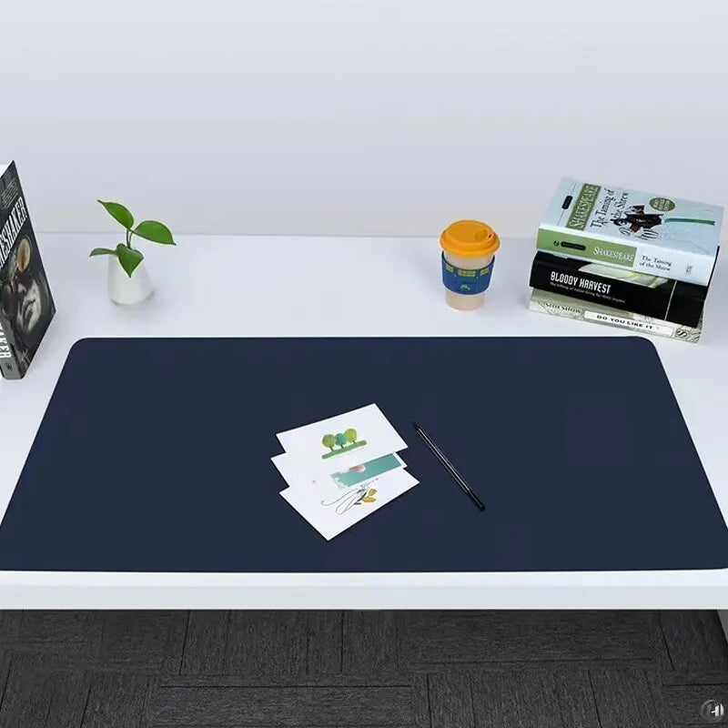 Large 70x35cm Waterproof PU Leather Desk Pad Mouse Mat for Office & Gaming