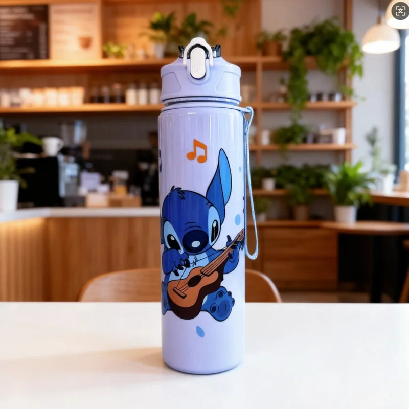 3D Printed Cartoon Water Bottle - Reusable, Leak-Proof, Lightweight Travel Kettle