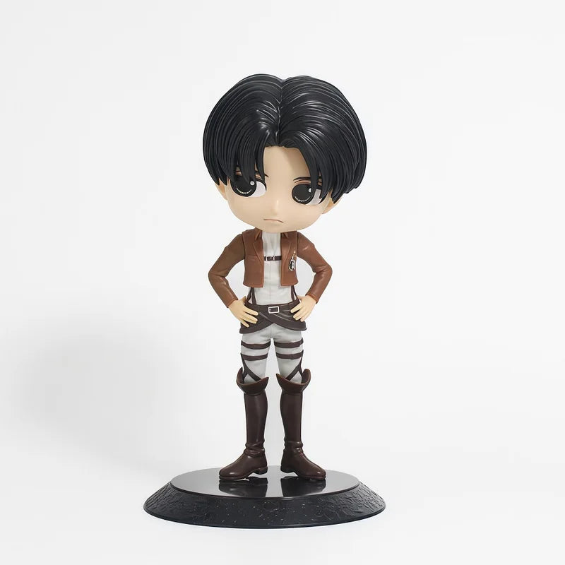 Anime Attack on Titan Action Figures - Eren Levi Mikasa 14cm PVC Toy Set
