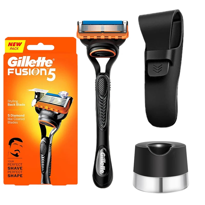 Men's 5-Layer Safety Shaving Razor Set with Nano Blades and FlexBall Technology