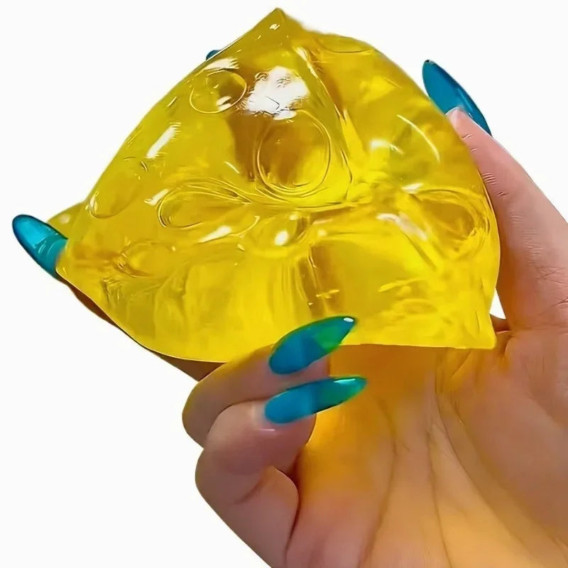 Super Soft Squeeze Toy for Stress Relief - Mochi Cheese Sensory Fidget