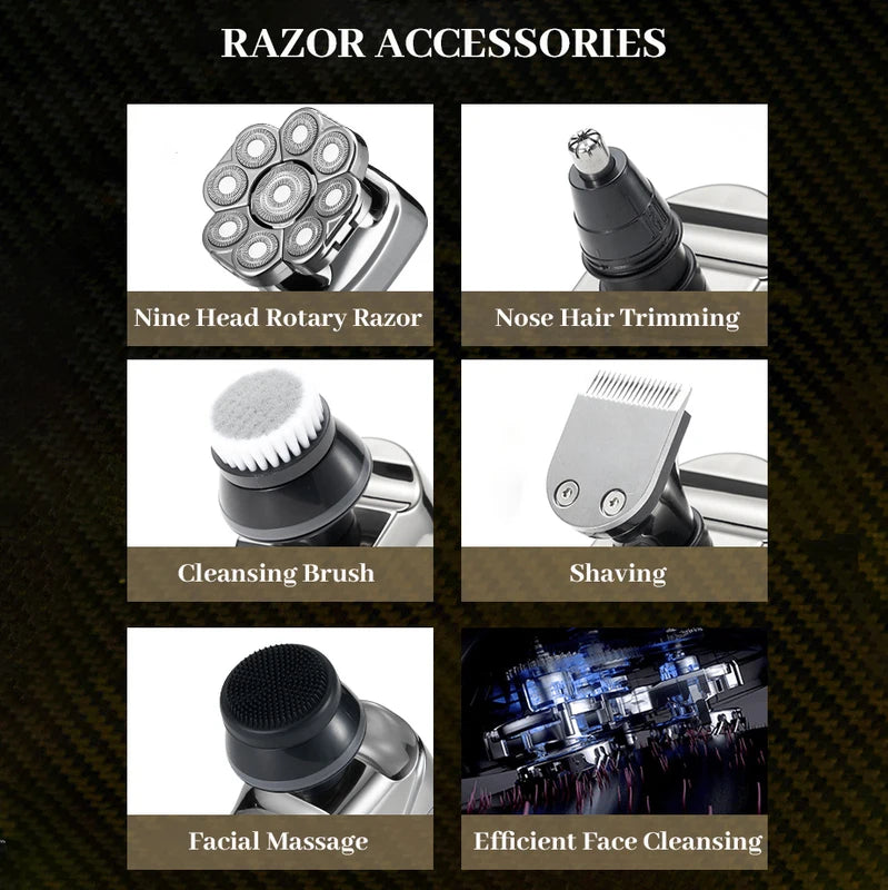 Replaceable Electric Shaver Heads for 3D-9D Trimmers & Facial Massagers