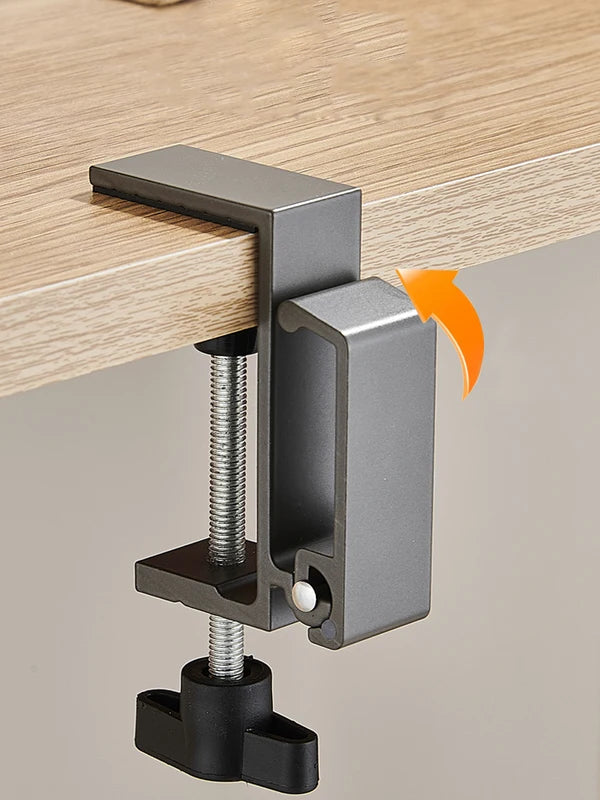 Adjustable Desk Edge Hook for Hanging Bags - Punch-Free, Foldable Multi-Functional Table Organizer