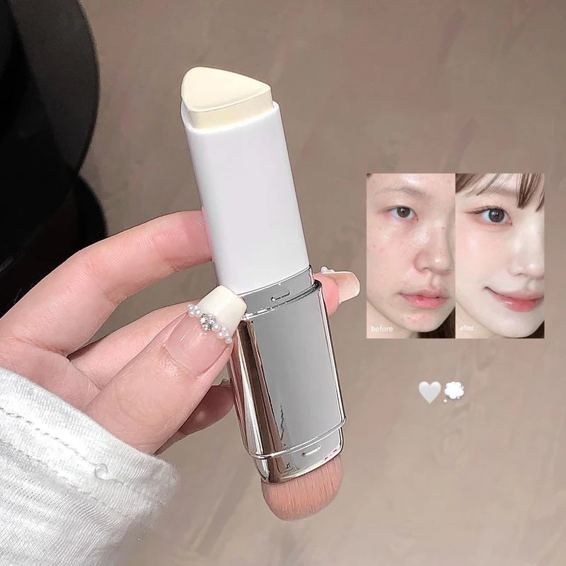 2-in-1 Color-Changing Foundation Stick - Lightweight Moisturizing Brightening