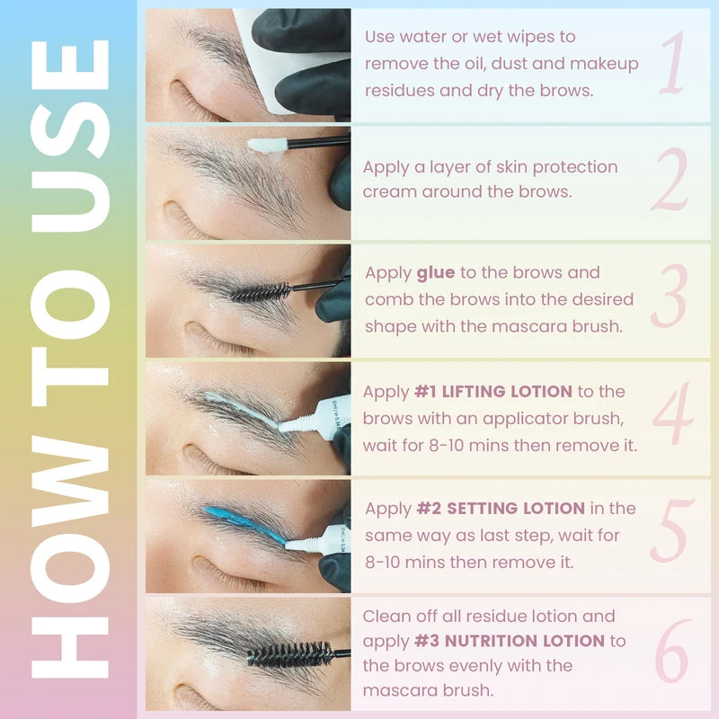 Lash Lift Kit & Brow Lamination Set - 10ml Eyelash & Eyebrow Care Kit for At-Home Use