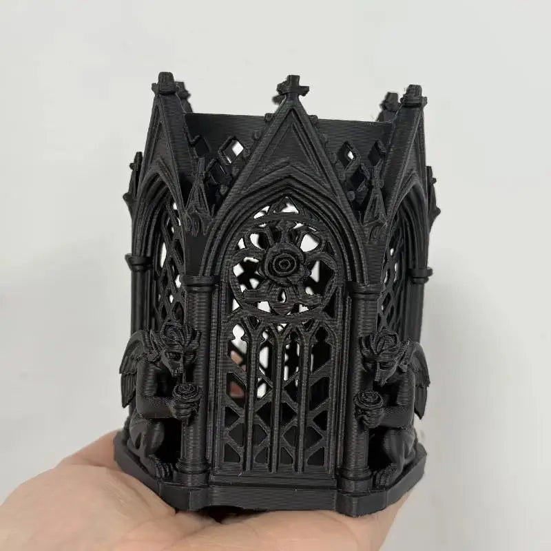 Gothic Pen Holder Ornament for Desk and Home Decor – Unique Storage Accessory