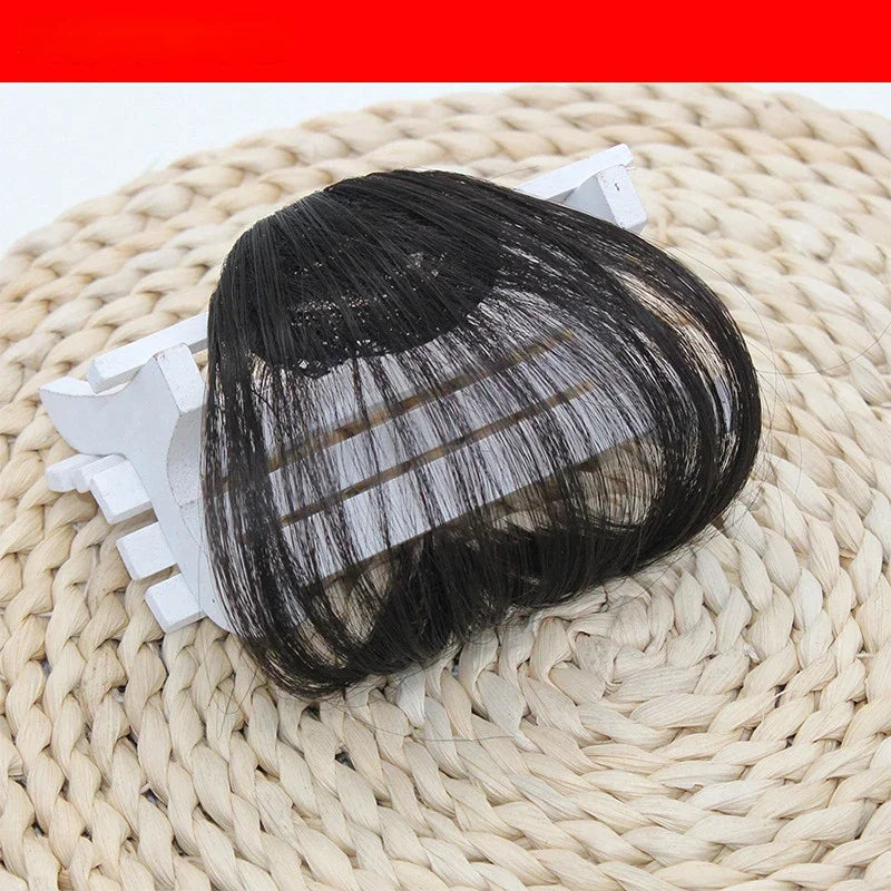Synthetic Hair Clip-In Bangs Extension for Women Girls - Natural Fake Fringe