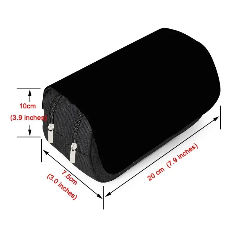 Anime Dragon Ball Pen Bag Goku Cartoon Fully Printed Large Capacity Pencil Case Stationery Bag for Students Gift